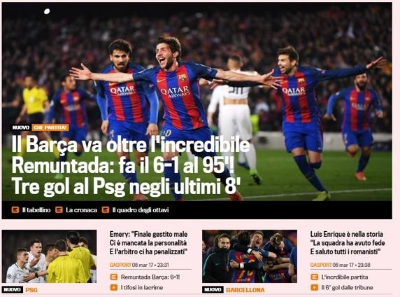 Truyền thông 'không thốt nên lời' với màn ngược dòng của Barcelona ảnh 2 Truyen thong 'khong thot nen loi' voi man nguoc dong cua Barcelona anh 2