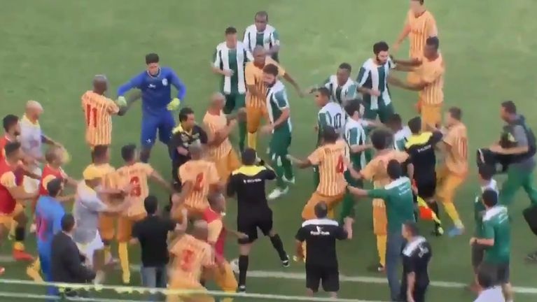 Cau thu, CDV Brazil giai quyet tranh chap bang nam dam hinh anh