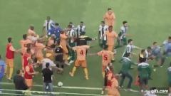 Cau thu, CDV Brazil danh nhau du doi tren san hinh anh