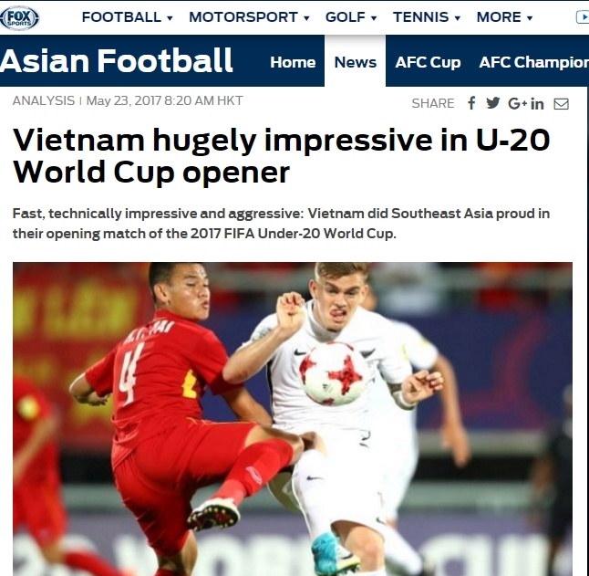 Truyền thông thế giới bị chinh phục bởi U20 Việt Nam ảnh 1 Truyen thong the gioi bi chinh phuc boi U20 Viet Nam anh 1