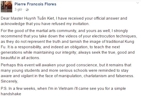 Từ chối thách đấu, Chưởng môn Nam Huỳnh Đạo bị ép gỡ clip 'lừa bịp' ảnh 1 Tu choi thach dau, Chuong mon Nam Huynh Dao bi ep go clip 'lua bip' anh 1