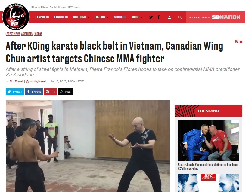 Báo nước ngoài gọi những trận đấu của Flores là 'võ đường phố' ảnh 1 Bao nuoc ngoai goi nhung tran dau cua Flores la 'vo duong pho' anh 1