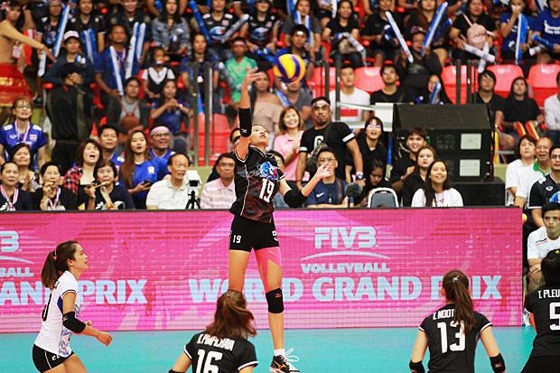 Mot so man trinh dien an tuong cua tuyen bong chuyen nu Thai Lan hinh anh