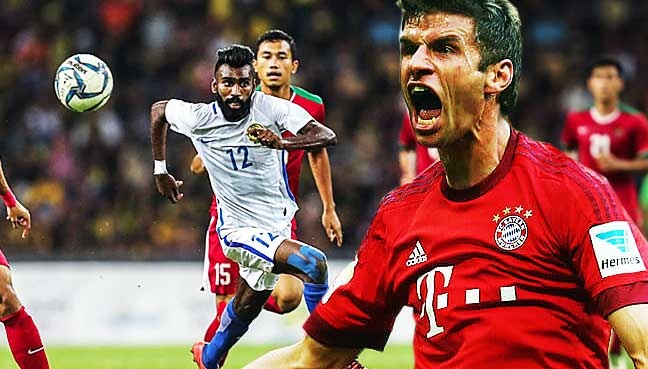 Trung phong U22 Malaysia duoc so sanh voi Thomas Mueller hinh anh