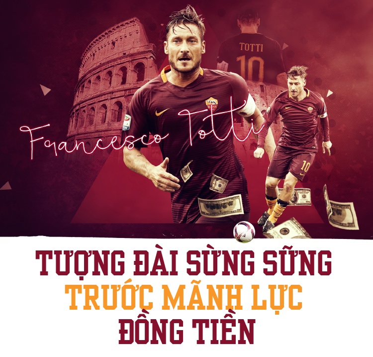 Francesco Totti: Trái tim bất tử của thành Rome ảnh 1 Francesco Totti: Trai tim bat tu cua thanh Rome anh 1