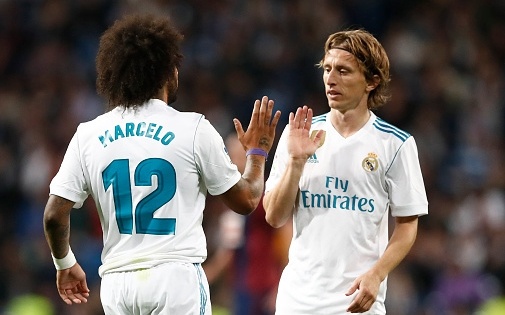 Marcelo 'bat' Modric trong ngay Real guc nga truoc Girona hinh anh