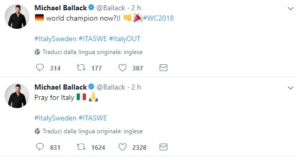 Michael Ballack hả hê với thất bại của Italy ảnh 1 Michael Ballack ha he voi that bai cua Italy anh 1
