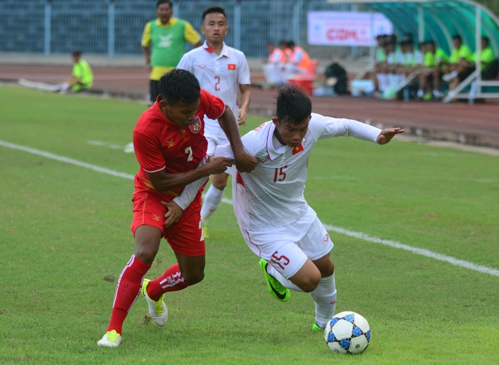 U19 Viet Nam hoa tiec nuoi truoc Myanmar anh 1