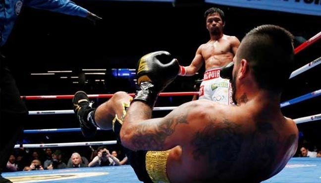 Huyen thoai Manny Pacquiao co tran thang knock-out o tuoi 39 anh 2