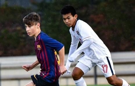 U15 Thai Lan thua dam 0-9 truoc lua dan em cua Messi hinh anh