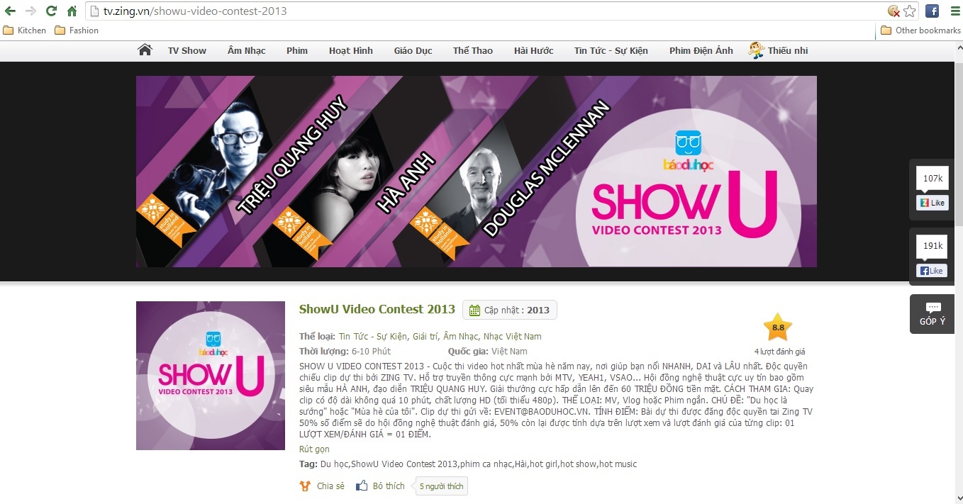 Zing TV dong hanh cung 'Show U Video Contest' hinh anh