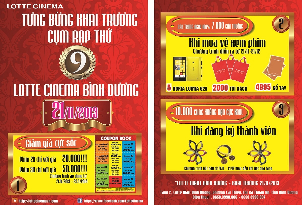 Ron rang khuyen mai tai Lotte Cinema Binh Duong hinh anh