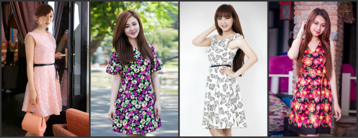 Chỉ với khoảng 150.000 - 300.000 đồng, bạn đã có thể sở hữu một chiếc đầm duyên dáng cho ngày mới đến công sở.