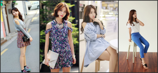 Từ áo thun, váy đầm, áo sơ mi đều dễ dàng được biến tấu theo xu hướng cut-out vai.