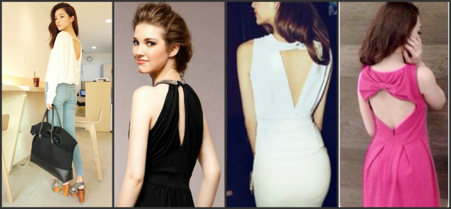 Trang phục cut-out lưng dường như được ưu ái hơn với rất nhiều mẫu mã mà bạn có thể tìm mua với giá chỉ từ 200.000 đồng.