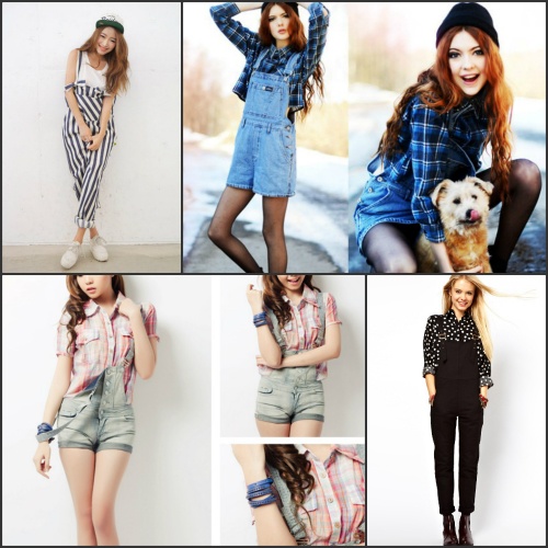 Vừa trẻ trung, năng động nhưng cũng không kém phần thanh lịch khi kết hợp quần yếm cùng áo sơ mi. Bạn cũng có thể thử sức với loại quần yếm kẻ sọc giúp kéo dài đôi chân rất hiệu quả.