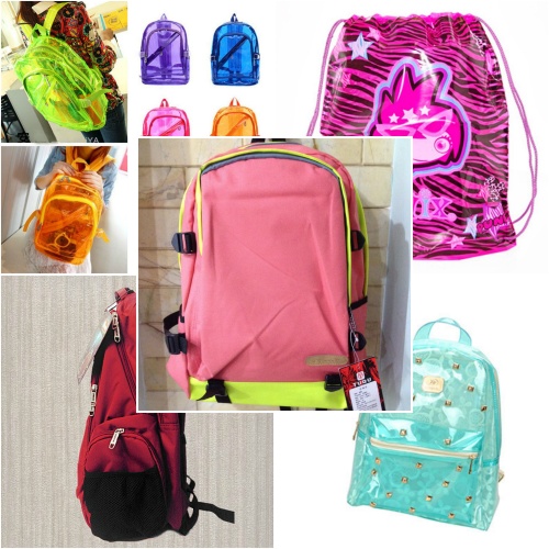 Không chỉ có túi xách mà những chiếc balô được làm từ chất liệu nhựa trong suốt hoặc các loại vải chống thấm nước cũng được nhiều bạn lựa chọn.