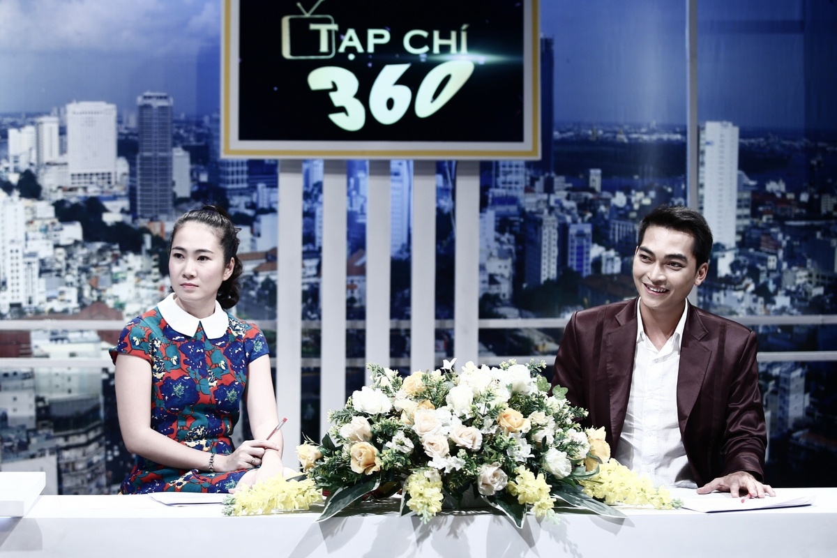 Thanh Thao Hugo xinh dep o truong quay hinh anh