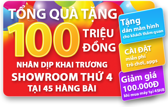 Tang iPhone 5S, OPPO Find 5 dip khai truong showroom hinh anh