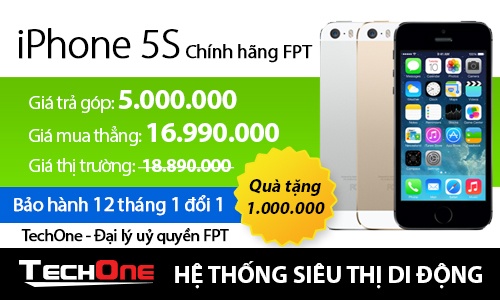 iPhone chinh hang FPT giam gia manh tai TechOne hinh anh
