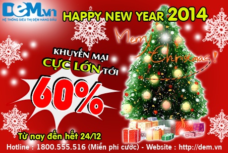 Dem.vn khai truong va don Noel 2013: giam gia toi 60% hinh anh