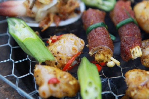 Tha ga voi cac mon nuong tai quan Nuong 138 hinh anh