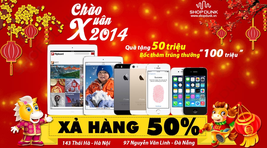 Nhon nhip sam tet smartphone giam gia 50% hinh anh