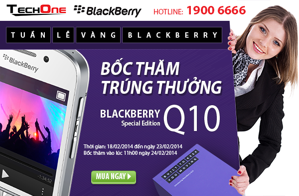 TechOne tang Blackberry Q10 trong tuan le vang Blackberry hinh anh