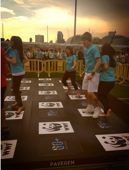 Bạn trẻ Singapore nhảy tập thể để hưởng ứng Giờ Trái đất