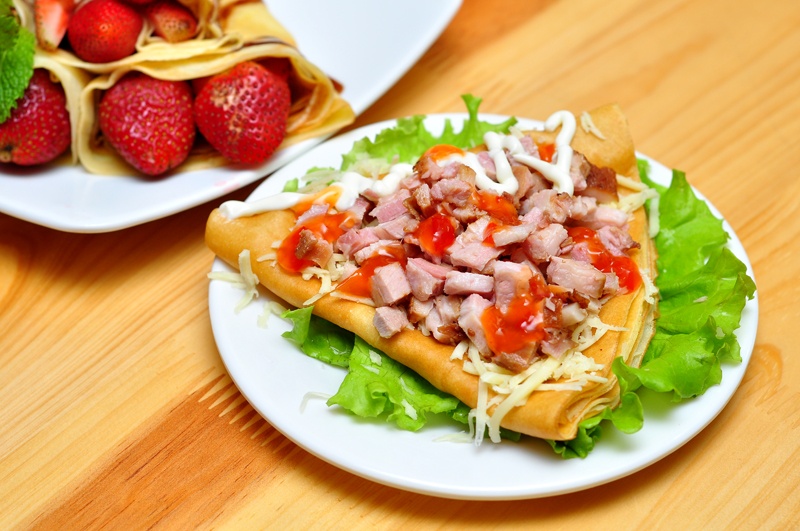 Banh crepe ngon tuyet o quan phong cach cho gioi tre hinh anh