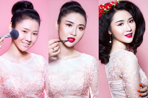 Khai Thien huong dan trang diem qua anh hinh anh