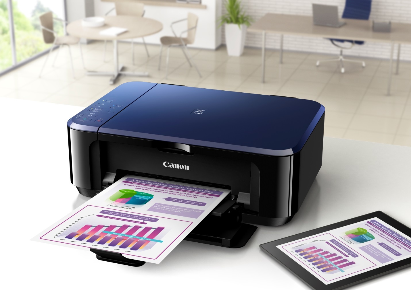 Hai mau may in tiet kiem muc cua Canon hinh anh