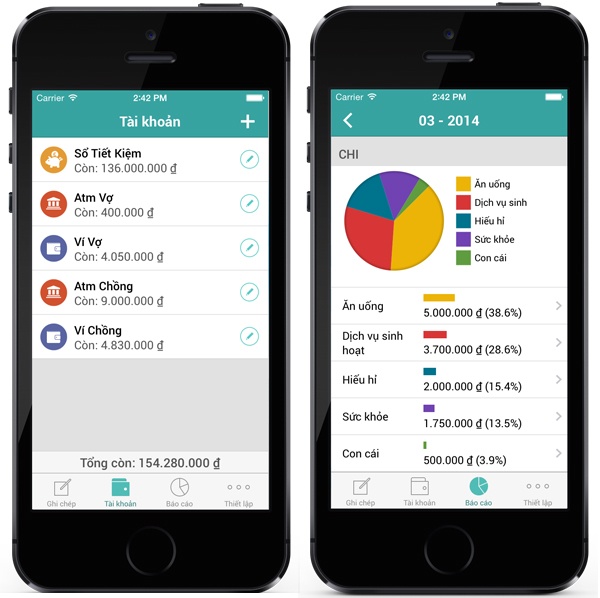 Phan mem quan ly tai chinh ca nhan tren mobile hinh anh