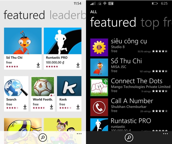 Sổ thu chi xuất hiện trên featured app...