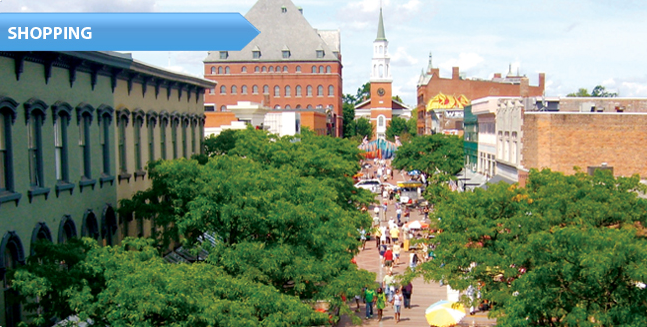 Một góc thành phố Burlington, Vermont.