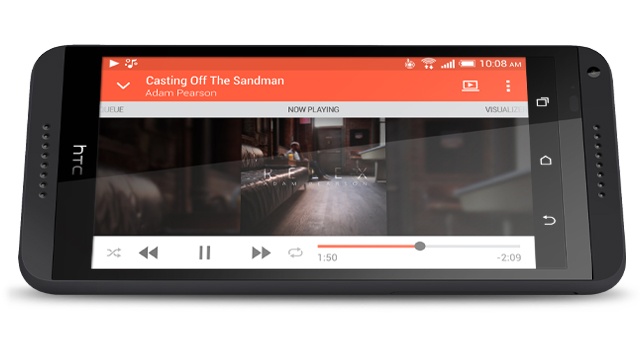 Âm thanh HTC Boomsound mang lại âm thanh sống động, trung thực.