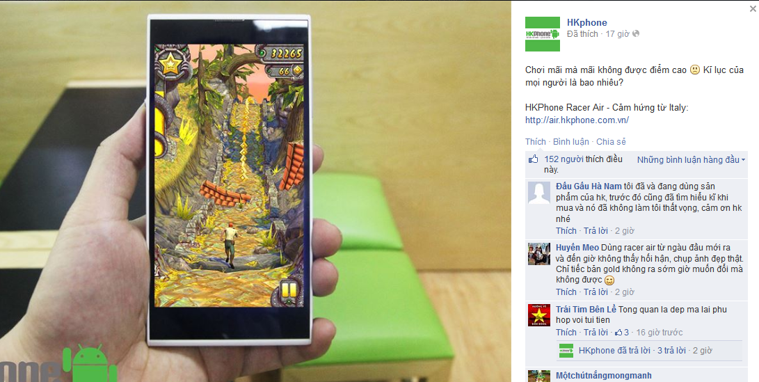 Người dùng thích thú sau hơn hai tháng dùng RACER AIR.