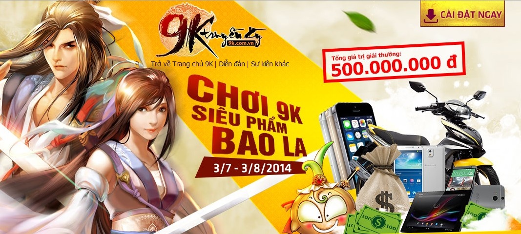 Open Beta, 9K xả quà siêu phẩm.