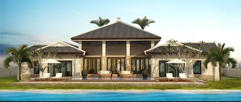 Phối cảnh biết thự tại Vinpearl Phú Quốc.