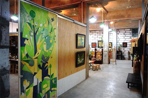 Một góc xưởng nghệ thuật Pallet.