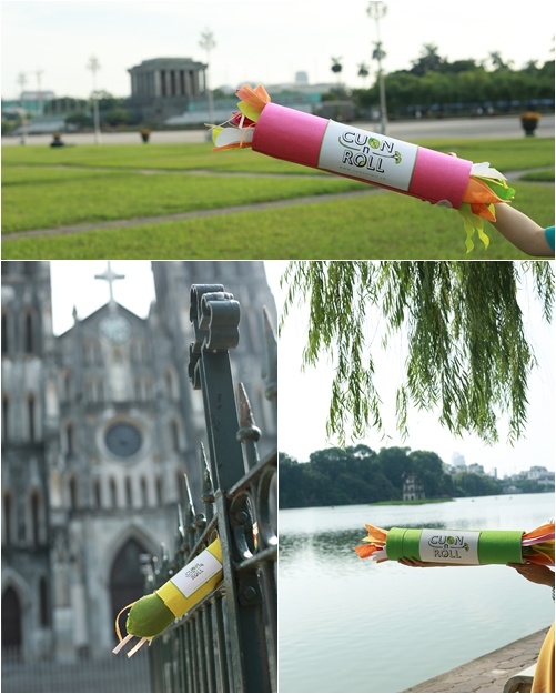 Hình ảnh Cuốn tại Hồ Gươm.