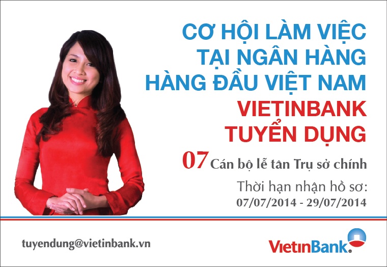 Co hoi lam viec tai VietinBank cho ban tre hinh anh