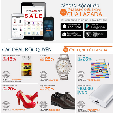 Deal doc quyen tai Lazada hap dan nguoi dung smartphone hinh anh