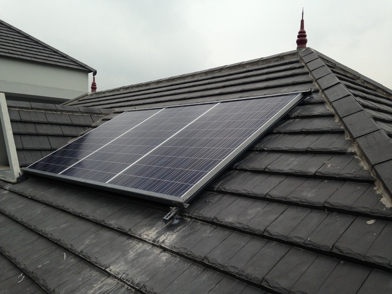 Tấm pin IREX lắp đặt ở một biệt thự tại tỉnh Hòa Bình.