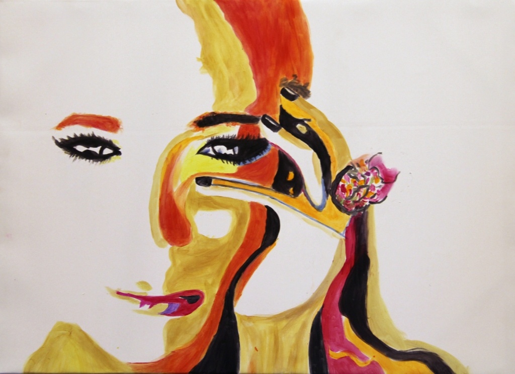 Nhung buc tranh cuoc song sinh dong tu mau nhuom toc hinh anh