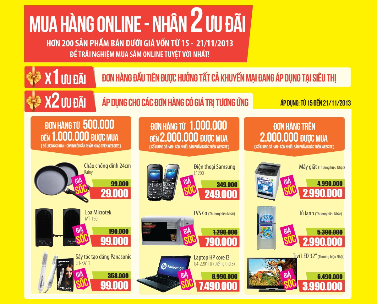 Mua online, nhan 2 uu dai tren dienmay.com hinh anh