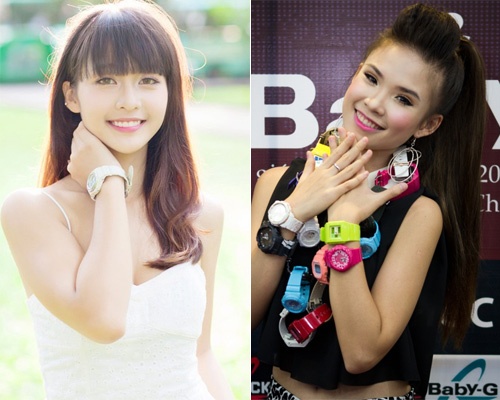 Chon dong ho tre trung cung Khoi My va Kha Ngan hinh anh