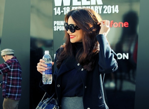 Thanh Hang noi bat tai London Fashion Week 2014 hinh anh