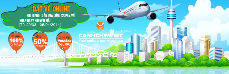 Dat ve online tai Canhchimviet.vn, nhan qua tang hinh anh