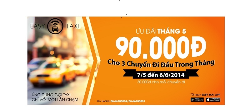 Easy Taxi giam phi, uu dai lon thang 5 hinh anh
